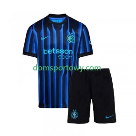 Koszulka Inter Mediolan Dziecięcy Domowe Koszulki Piłkarskie 2025-2026 Krótki Rękaw